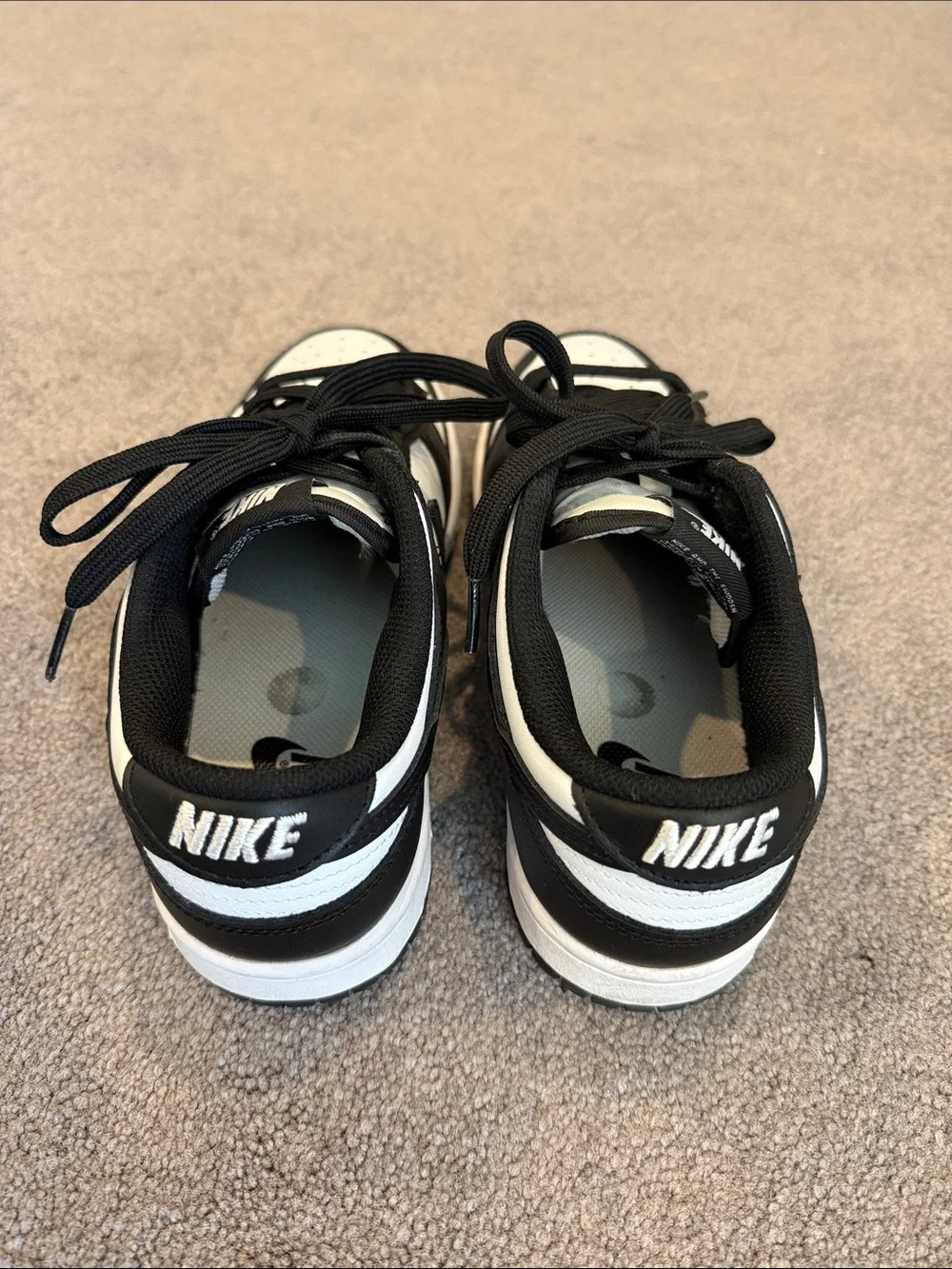 Nike Dunks Black and White Low-Top Sneakers